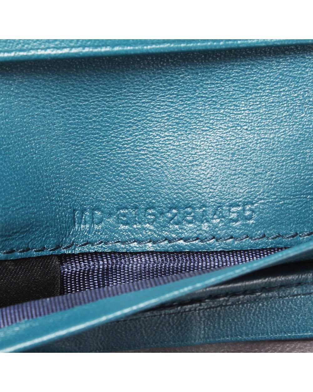 Bvlgari Blue Leather Bifold Wallet Lightly Worn &… - image 6