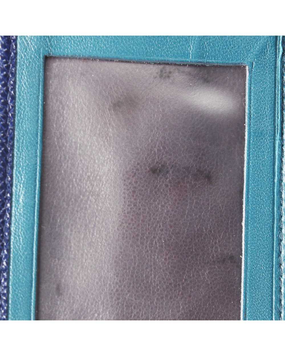 Bvlgari Blue Leather Bifold Wallet Lightly Worn &… - image 8