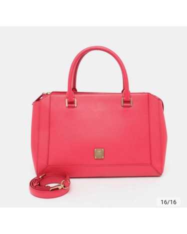 MCM Lightly Worn Pink Leather Handbag