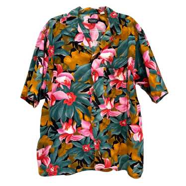 Hawaiian Shirt × J Peterman × Made In Usa Vintage 