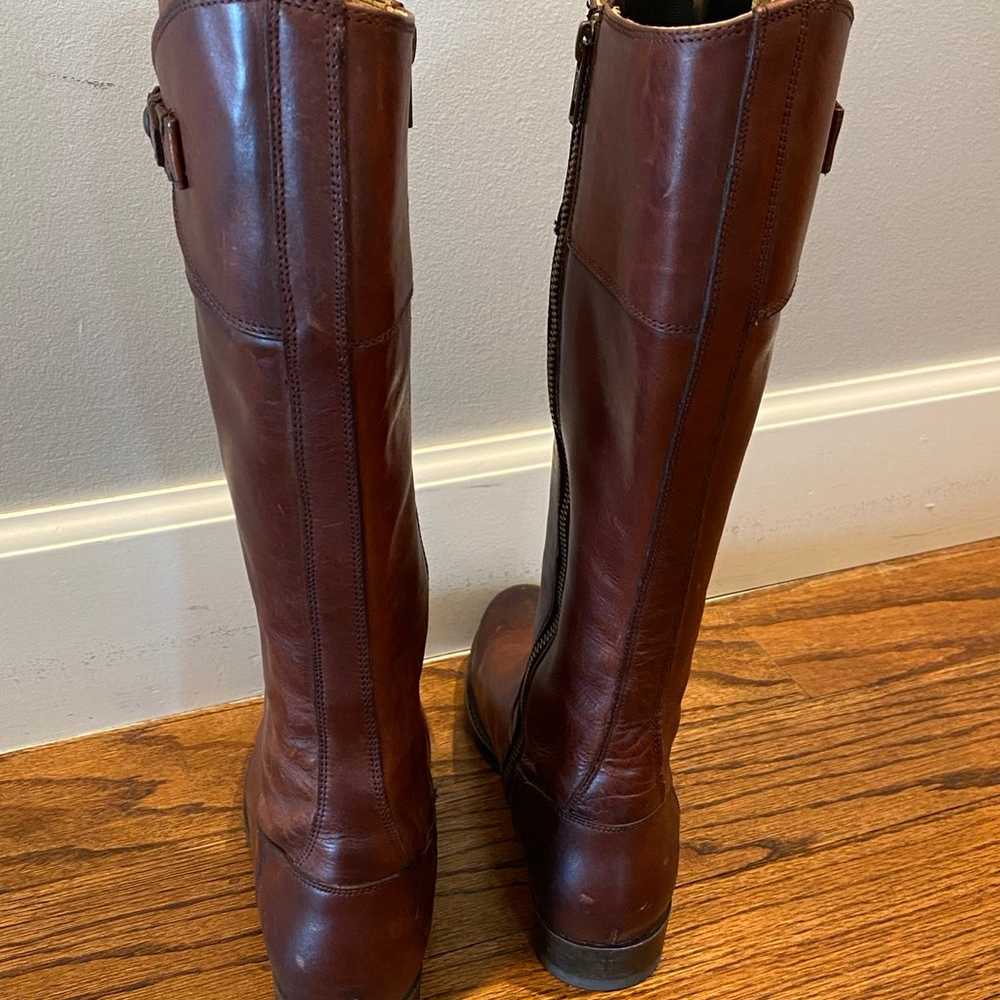 Size 7 Frye Brown Leather Riding Boots - image 4