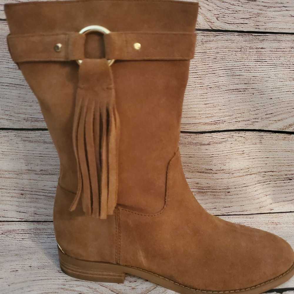 Michael Kors Rhea Dark Carmel Suede Mid - image 8