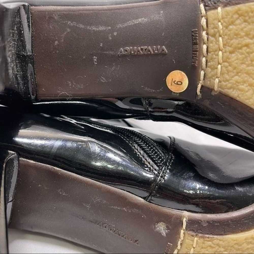 Aquatalia Black Patent Leather Boots Size 9 Never… - image 8