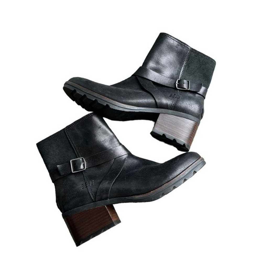 Sorel - Cate Buckle Bootie Leather Heeled Sz 9.5 - image 10