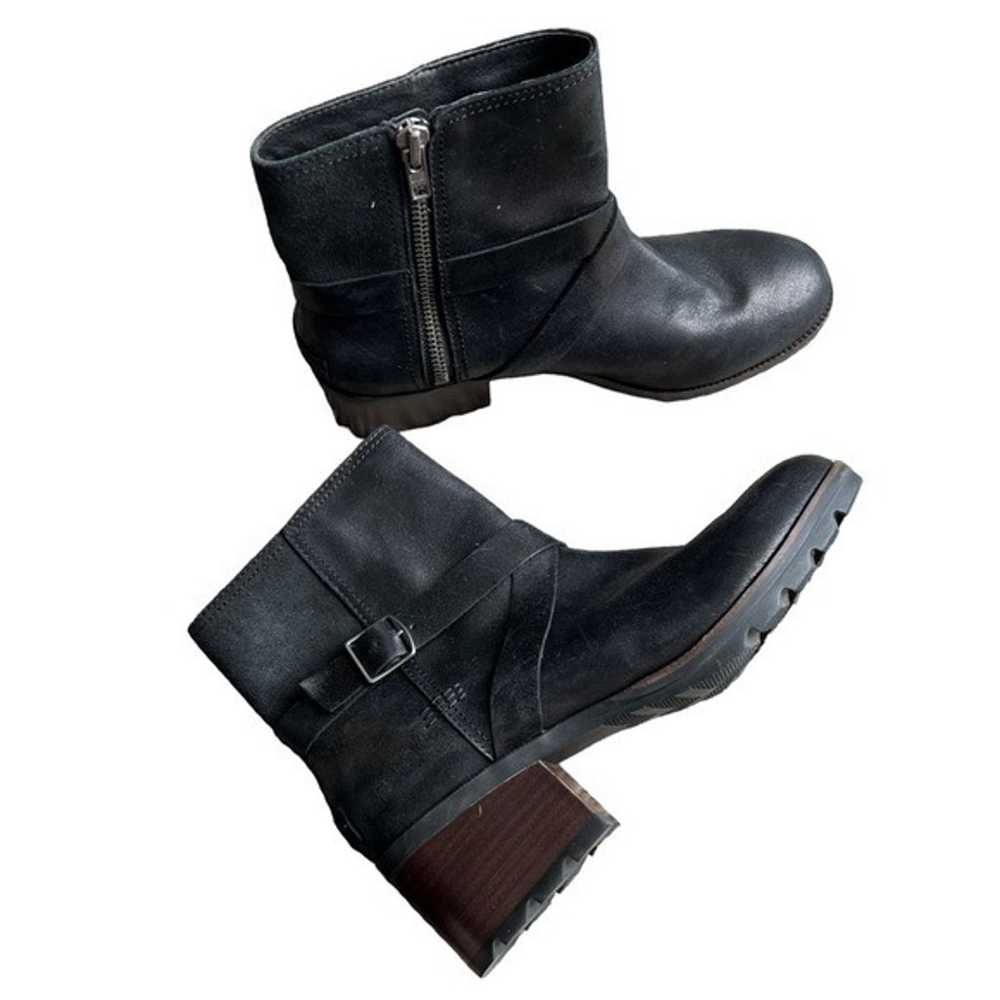 Sorel - Cate Buckle Bootie Leather Heeled Sz 9.5 - image 1