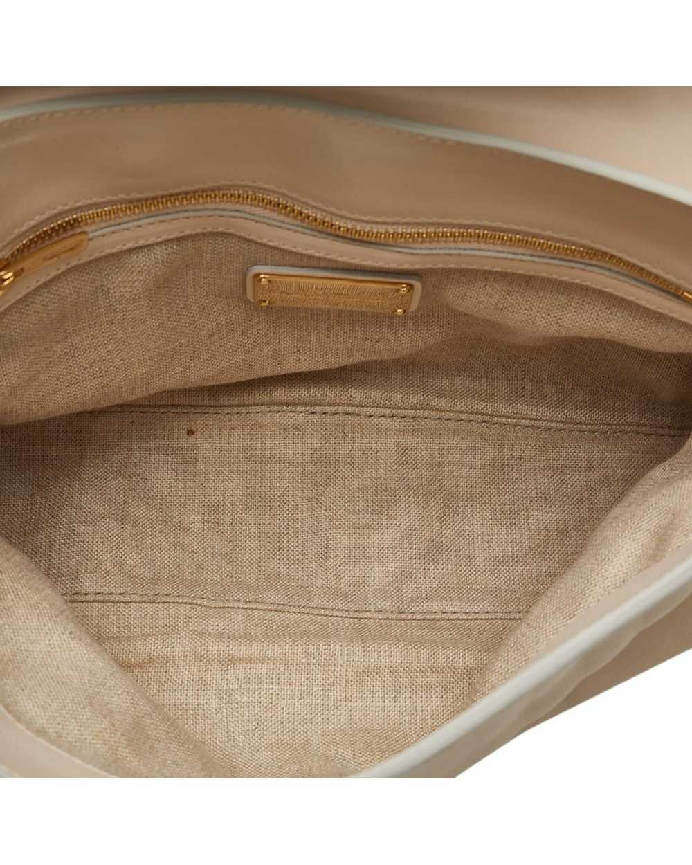 Salvatore Ferragamo Leather Chain Shoulder Bag in… - image 5