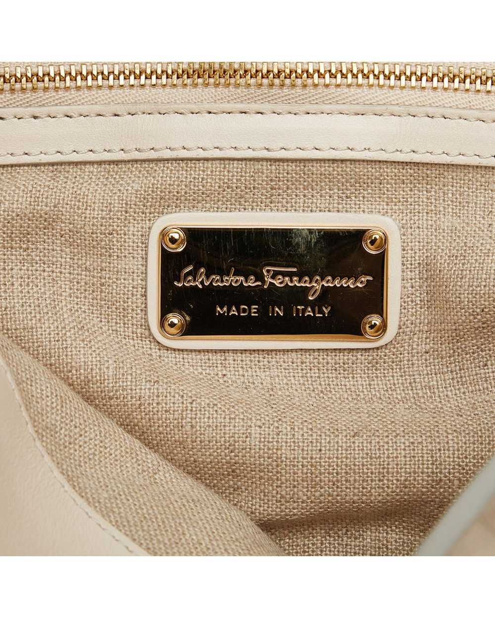 Salvatore Ferragamo Leather Chain Shoulder Bag in… - image 7