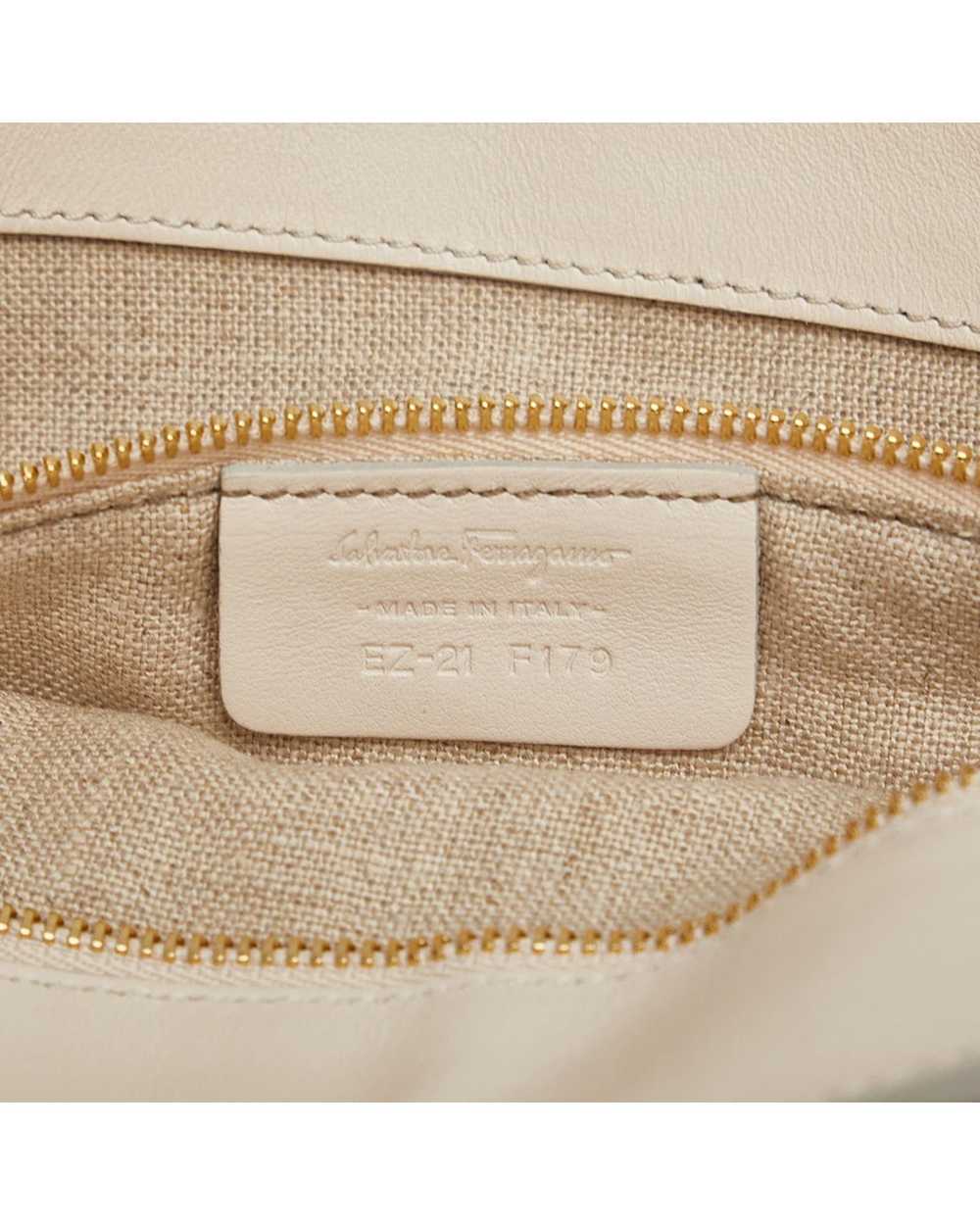 Salvatore Ferragamo Leather Chain Shoulder Bag in… - image 8