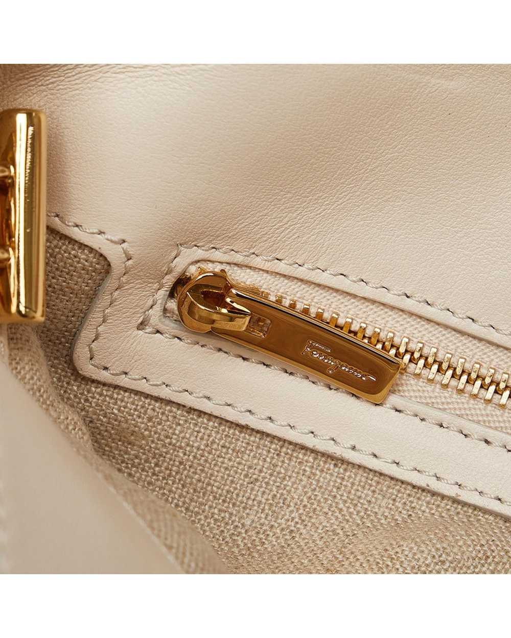 Salvatore Ferragamo Leather Chain Shoulder Bag in… - image 9