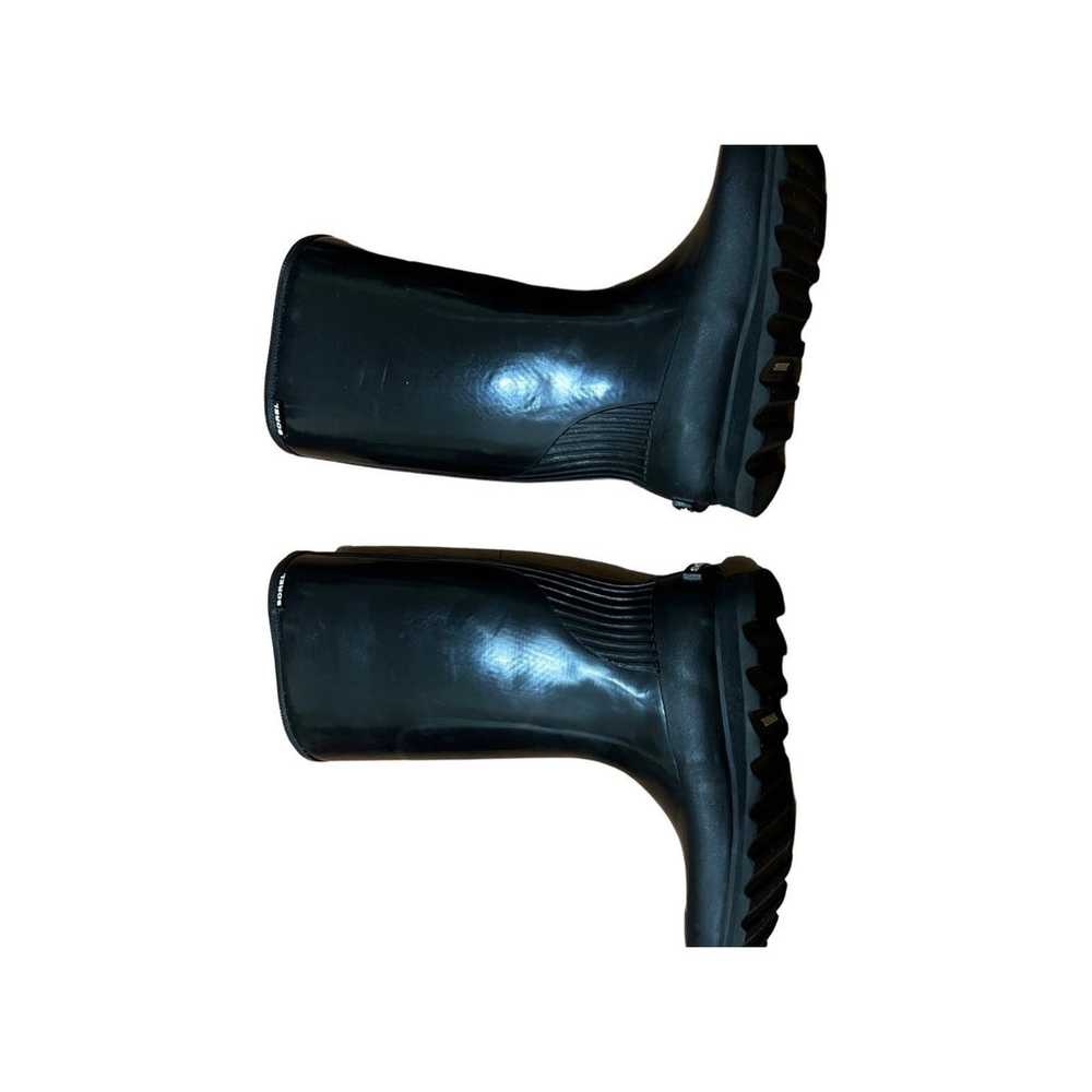 Sorel Joan Rain Wedge Tall Black Boots Size 6.5 - image 7
