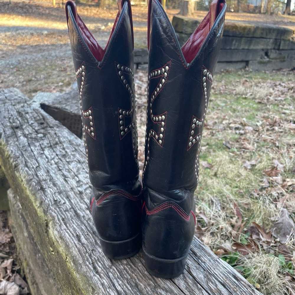 Frye Studded Cowboy Boots Size 9 - image 6