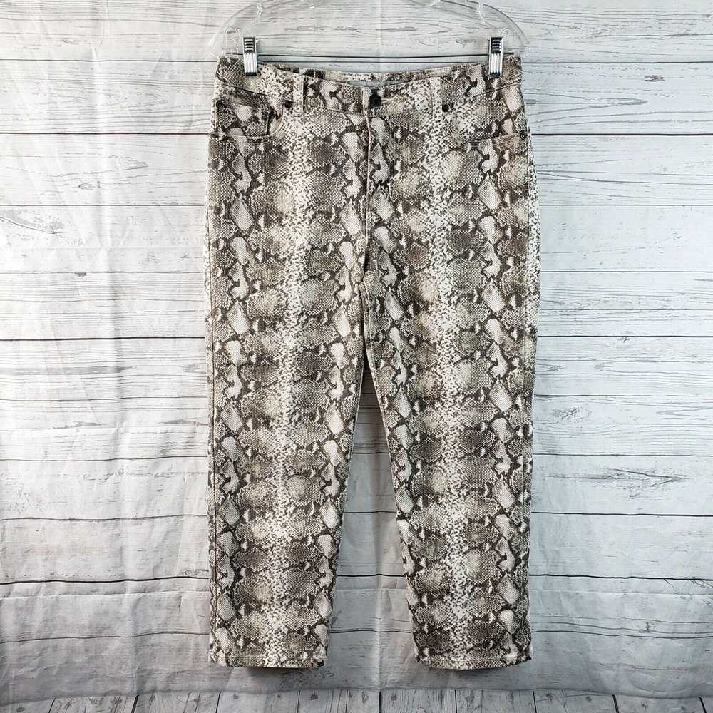 Vintage Chicos Platinum Womens Cropped jeans Sz 0… - image 1