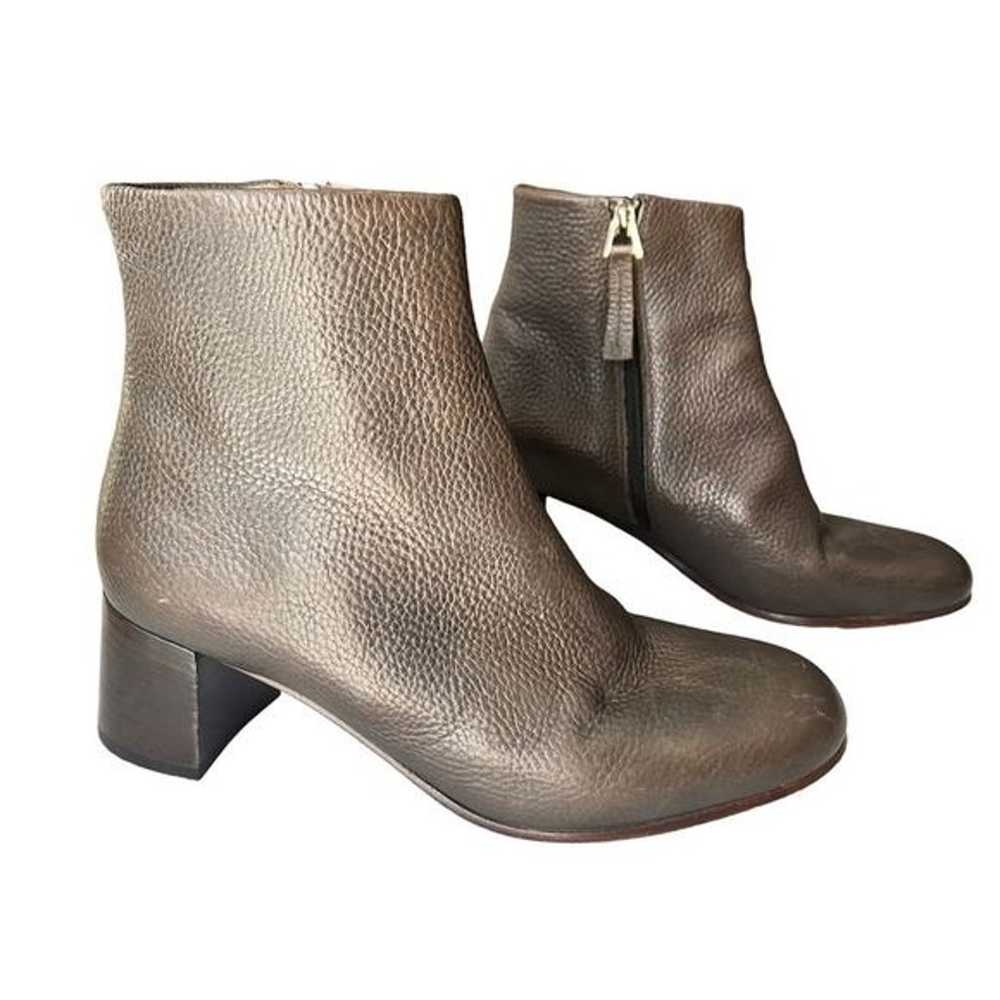M. Gemi Corsa Bootie Pebbled Leather Heeled Ankle… - image 3