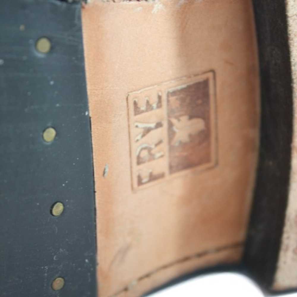 FRYE Brown Leather Knee High Boots - image 7