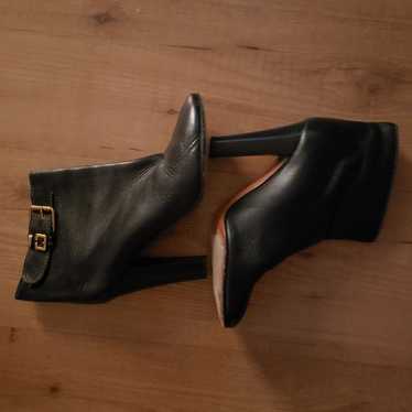 Chloé Black Leather Booties