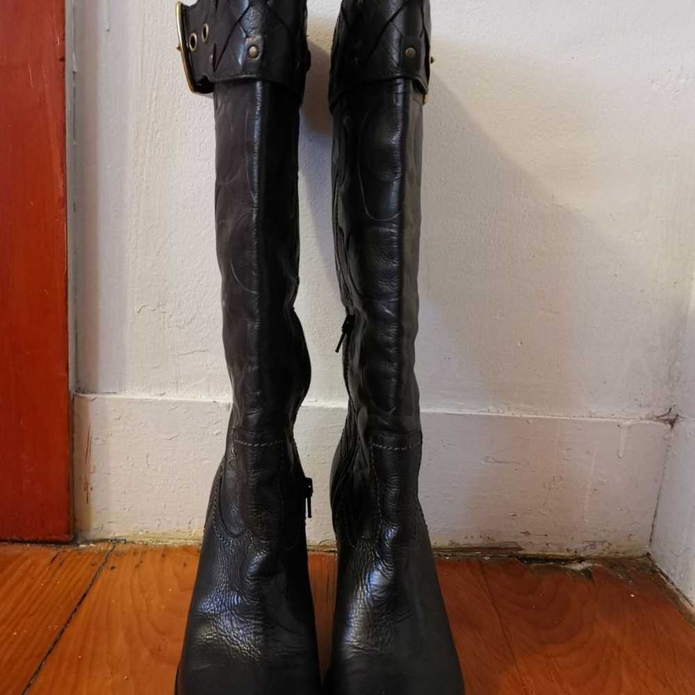 COACH Knee High Leather Boots - image 1