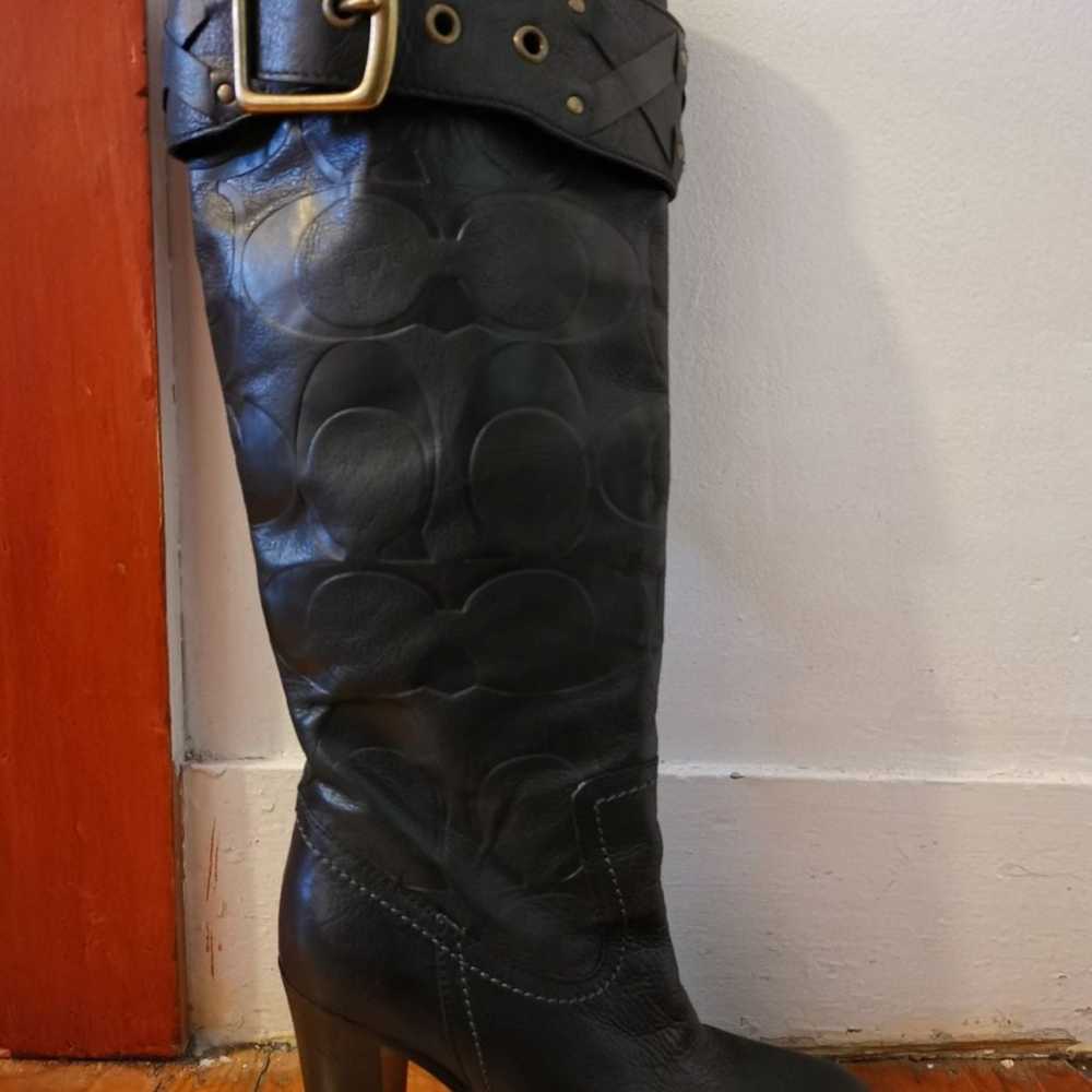 COACH Knee High Leather Boots - image 2