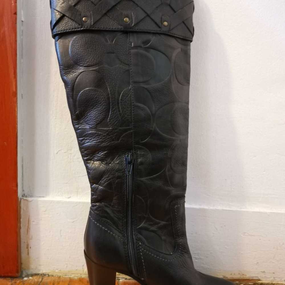 COACH Knee High Leather Boots - image 3