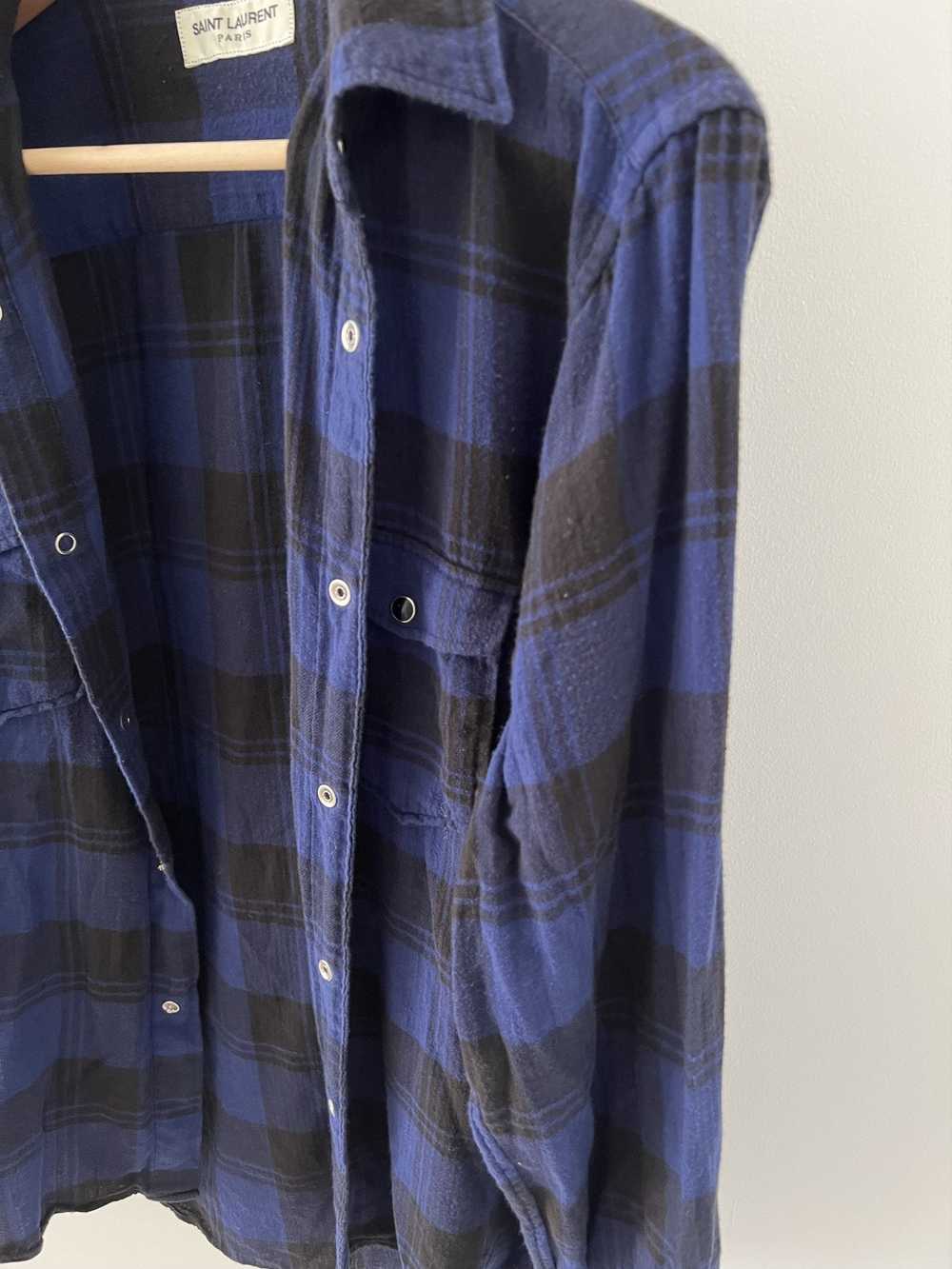 Saint Laurent Paris Oversized flannel - image 4