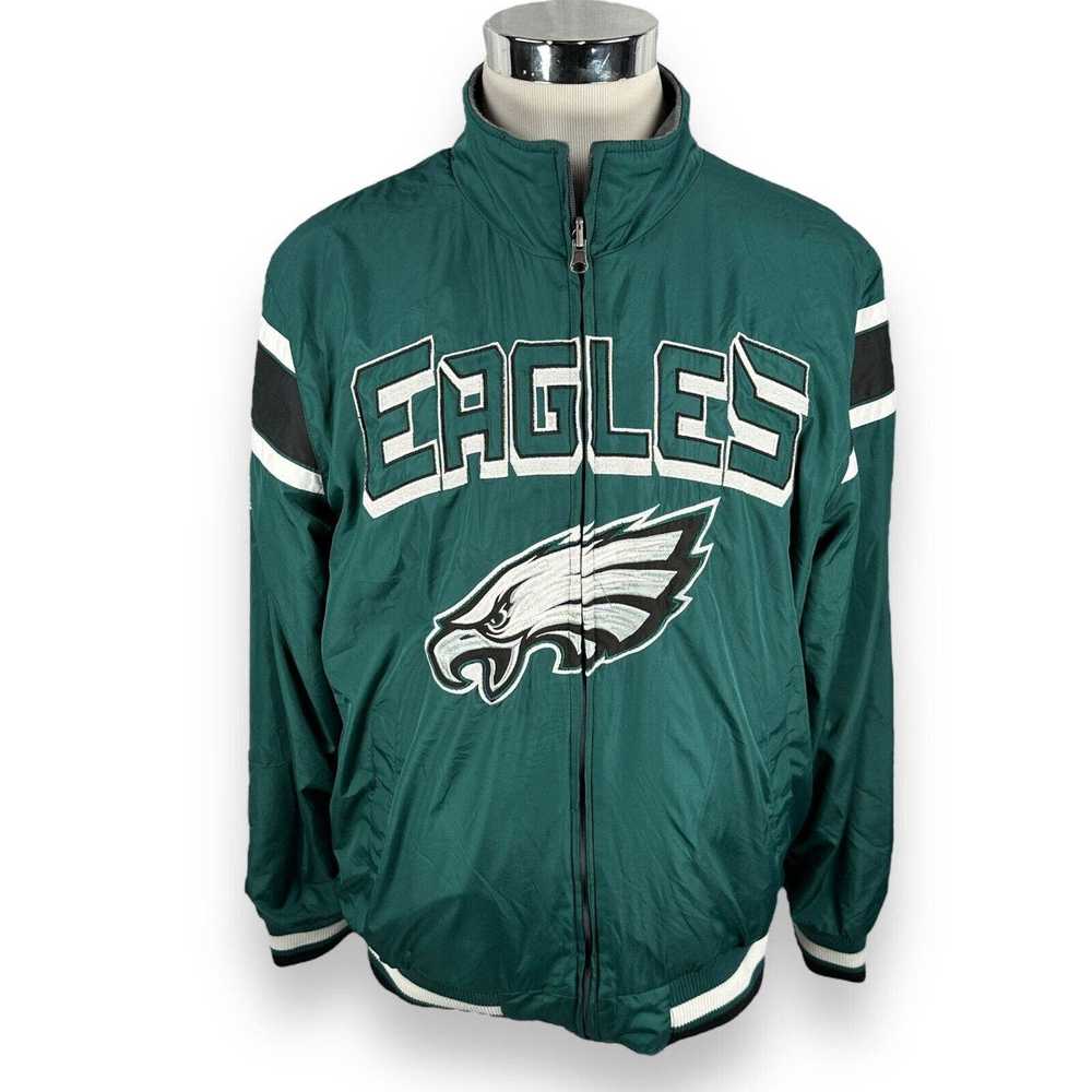 NFL NFL Philadelphia Eagles Jacket Large Gray Gre… - image 1