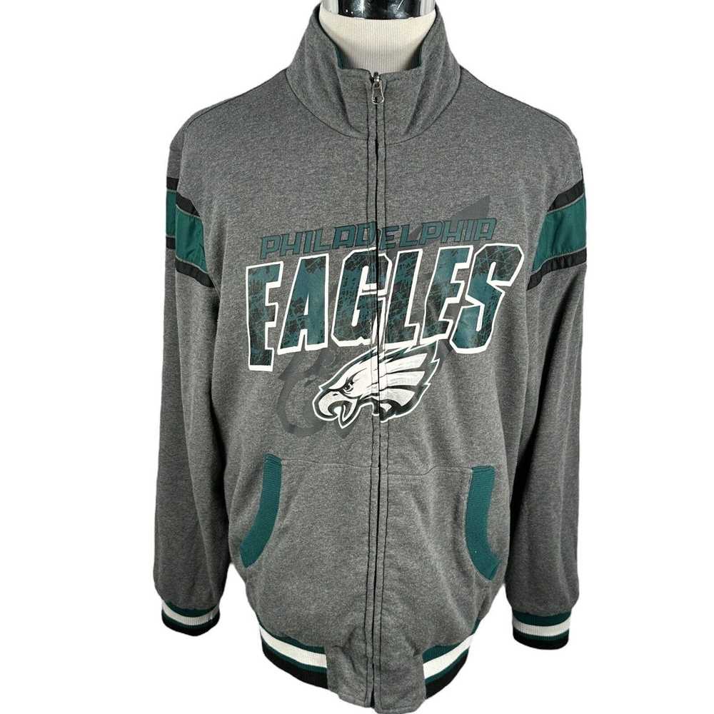 NFL NFL Philadelphia Eagles Jacket Large Gray Gre… - image 5