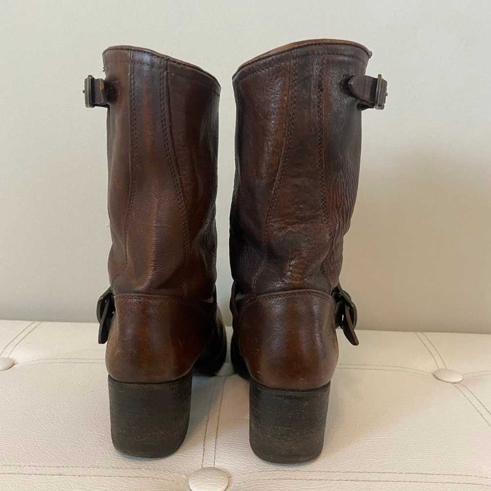 Frye Brown Midi Height Ankle Boots Size 6.5 - image 8