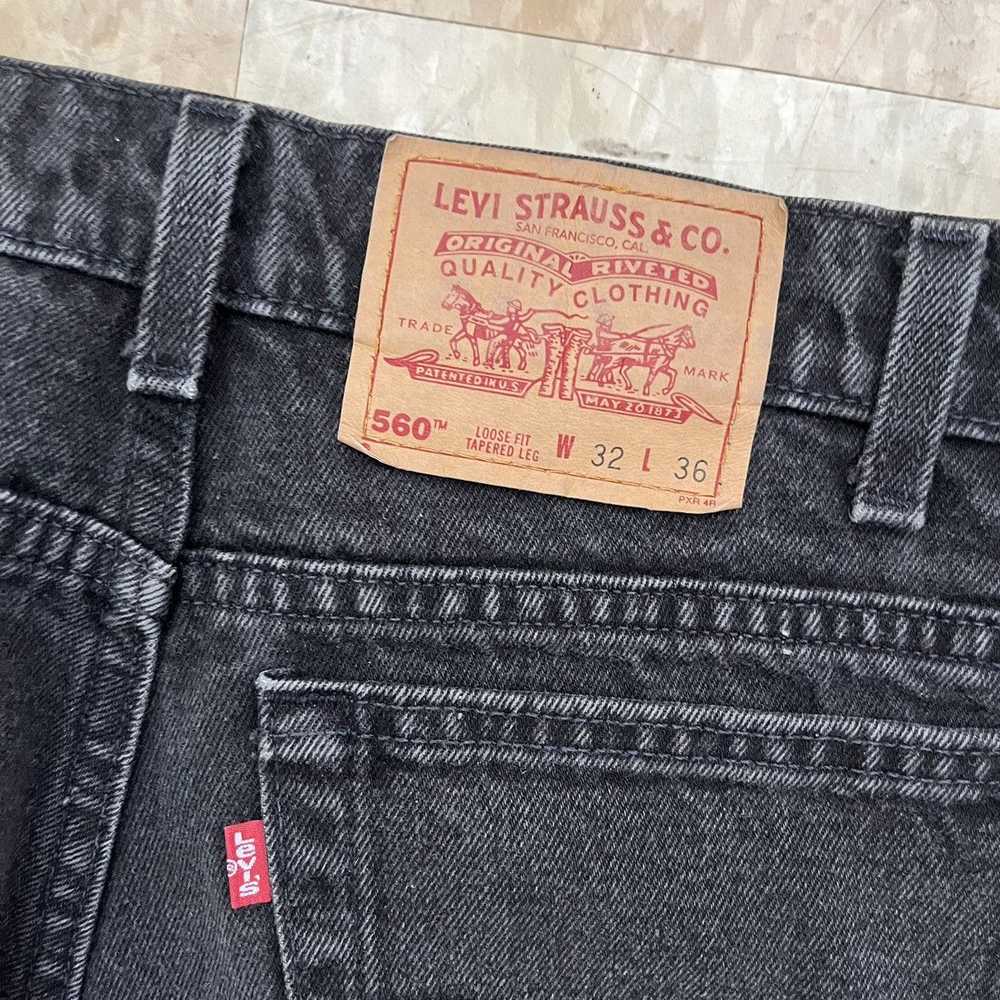 Levi's × Streetwear × Vintage Levi’s 560 Black Di… - image 5