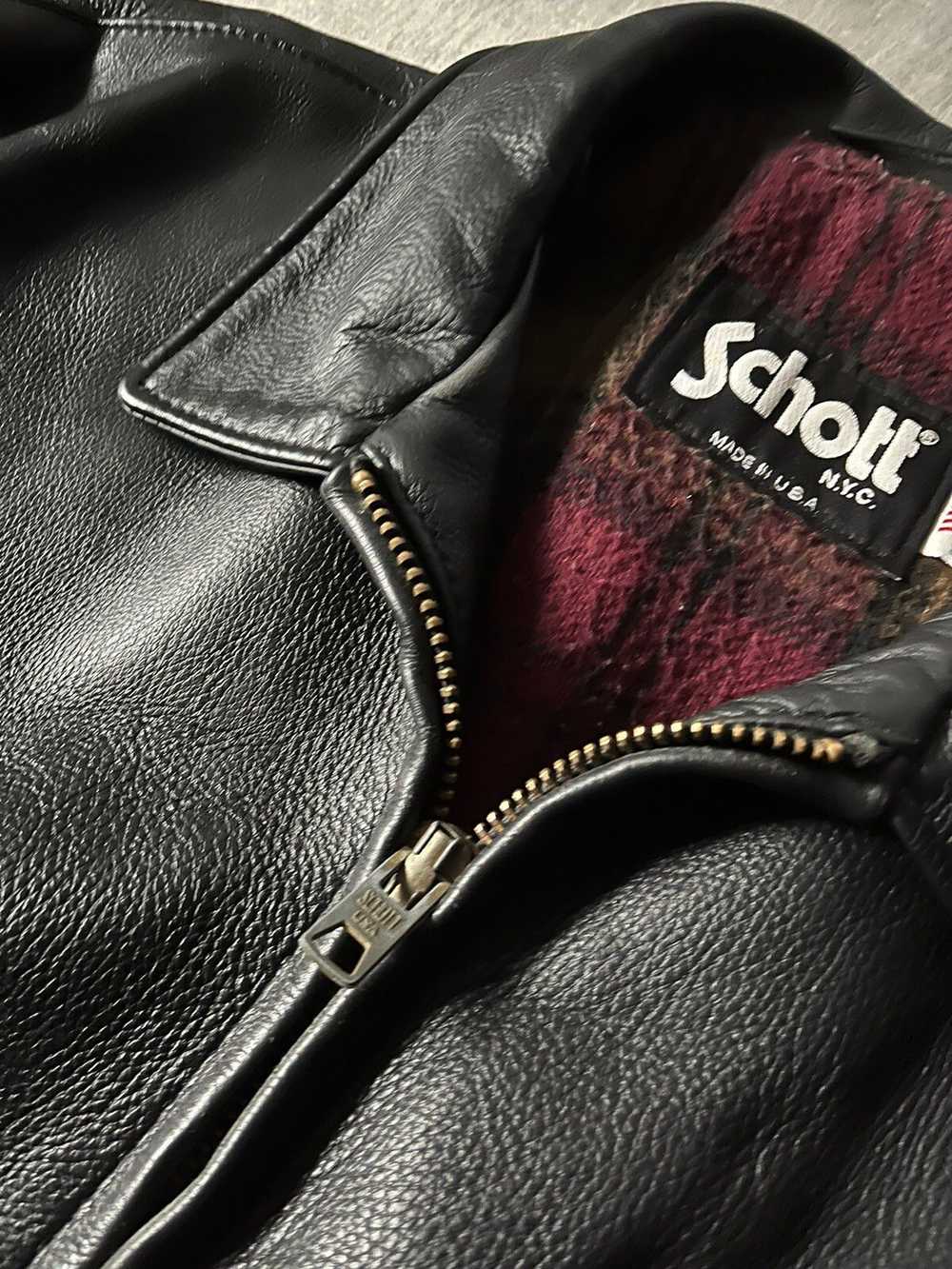 Leather Jacket × Schott × Vintage Rare Schott NYC… - image 6