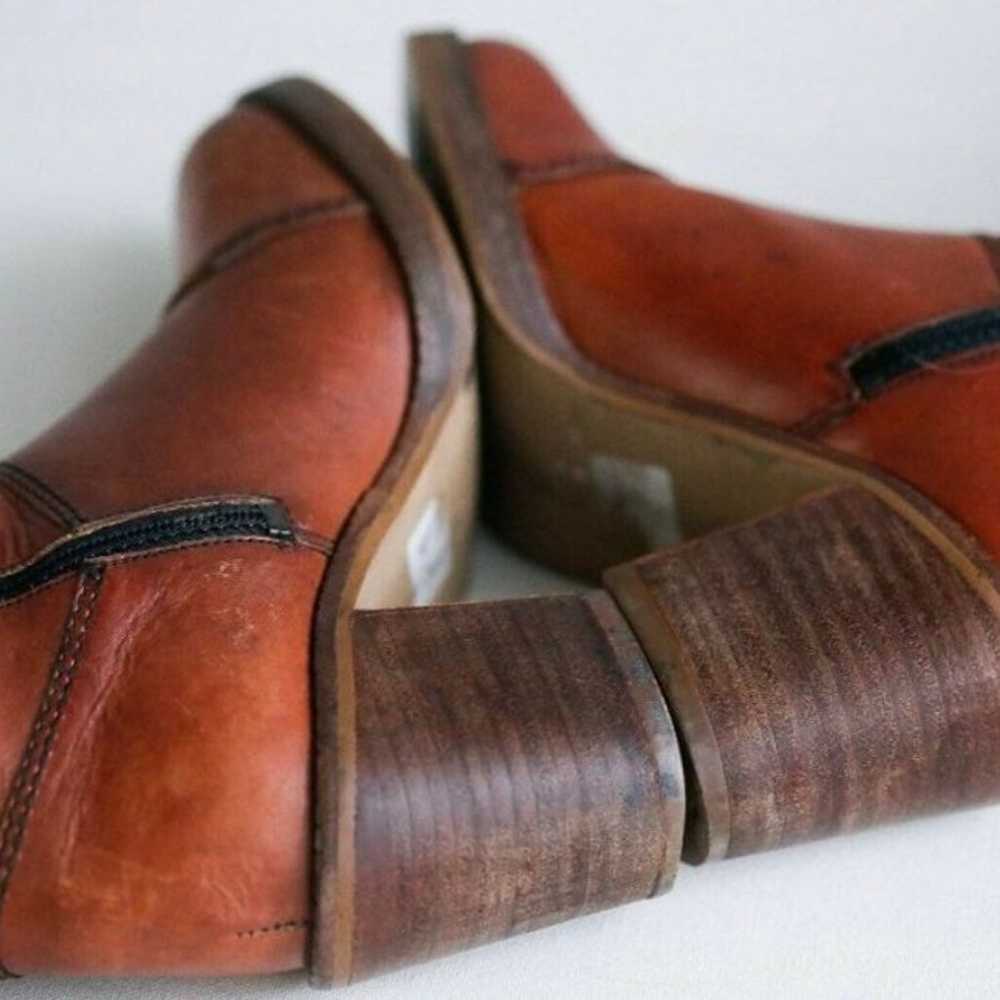 Vintage Handmade 60’s 70’s All Leather Cognac Bro… - image 12