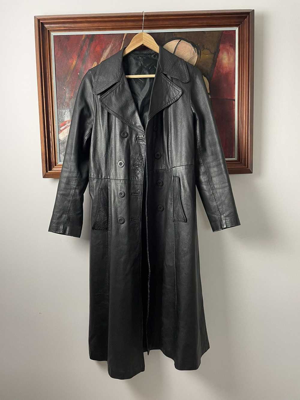 Leather × Leather Jacket × Vintage Vintage Genuin… - image 1