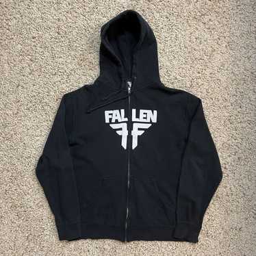 Fallen Fallen Hoodie Sweatshirt Large Black Zip Sk
