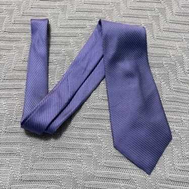 UNMARKED Paul Dione purple montone striped silk t… - image 1