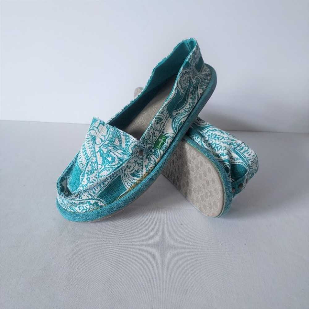 NWoT Sanuk Donna Paisley Canvas Loafers Flats Sli… - image 2