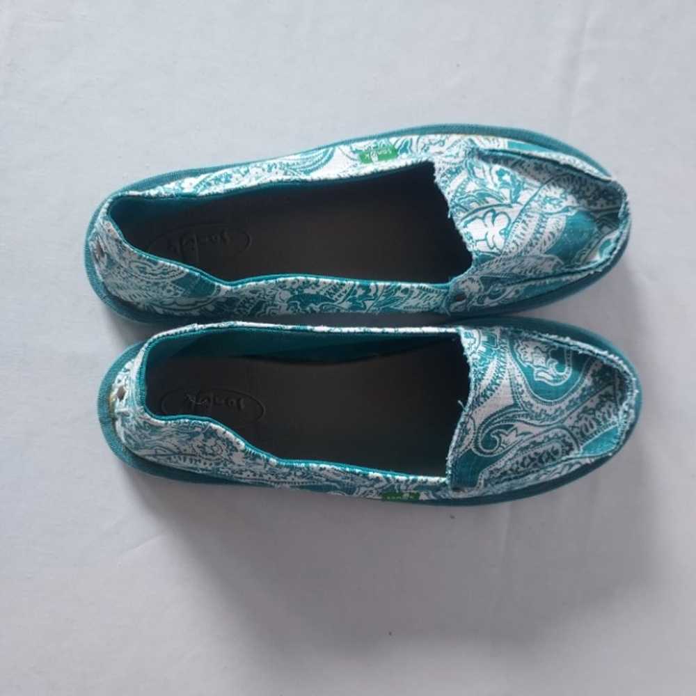 NWoT Sanuk Donna Paisley Canvas Loafers Flats Sli… - image 3