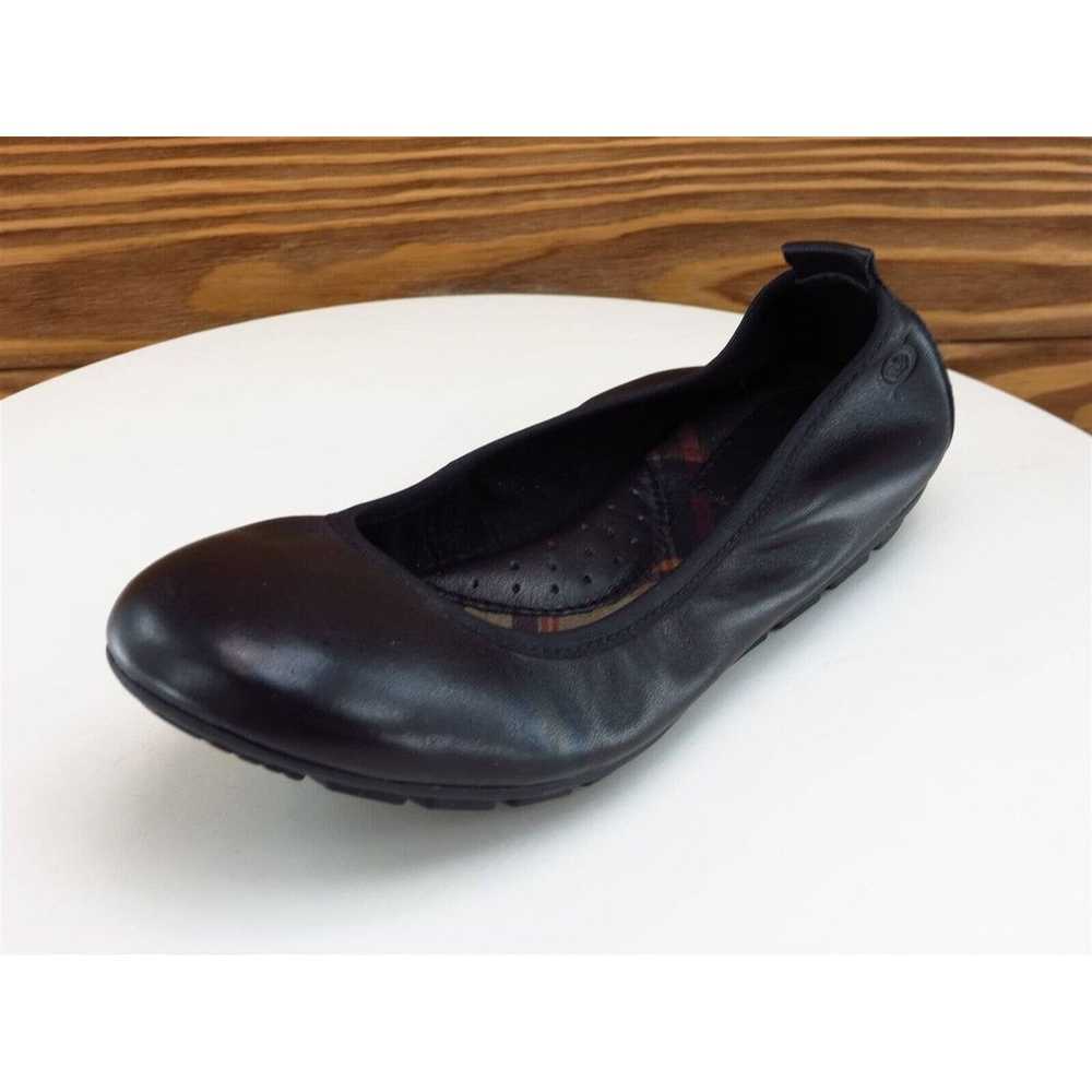 Born Size 6 Ballet Shoes Black Leather Women M - image 1