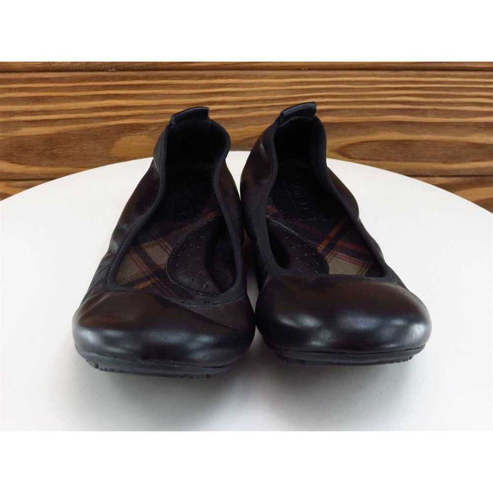 Born Size 6 Ballet Shoes Black Leather Women M - image 3