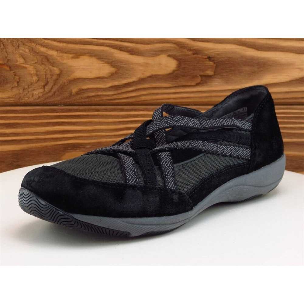 Dansko Size 37 Flat Shoes Black Leather Women M - image 1