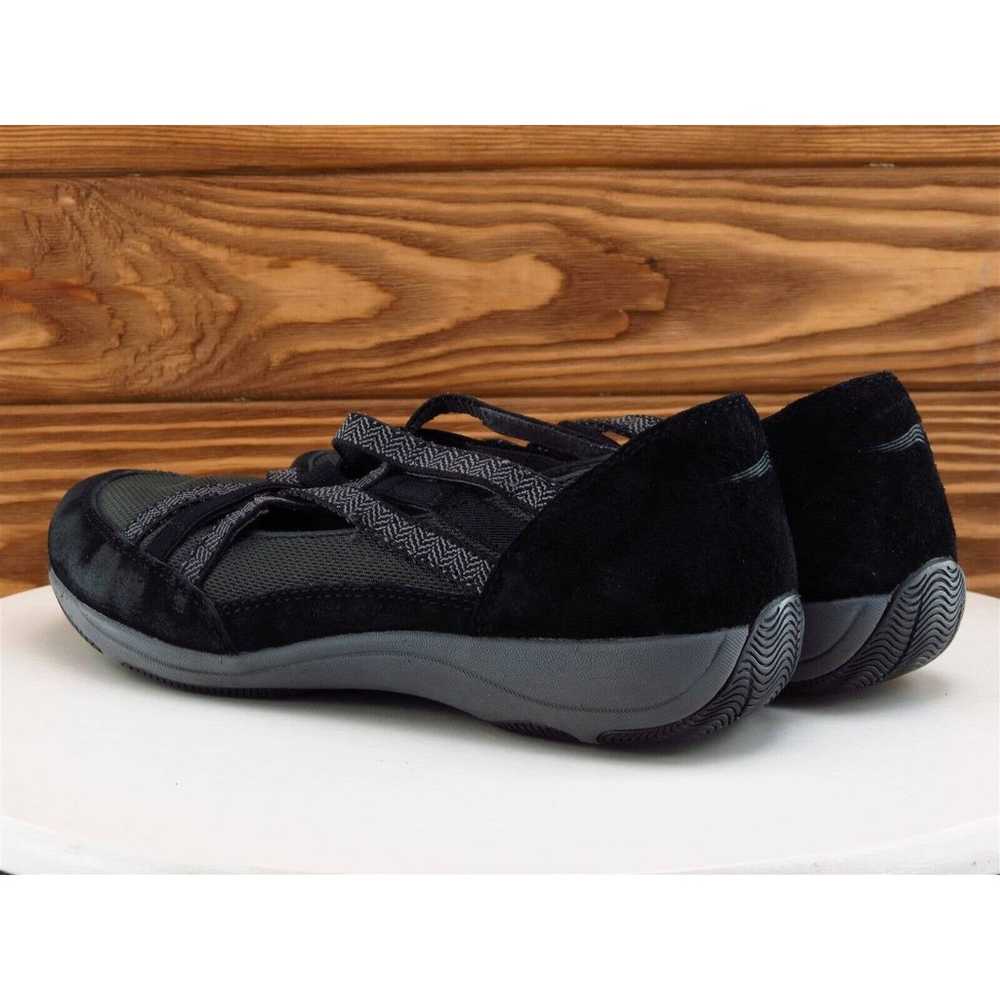 Dansko Size 37 Flat Shoes Black Leather Women M - image 9
