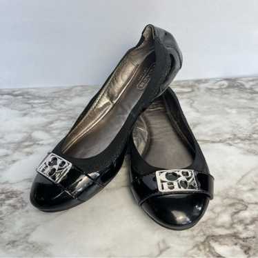 Coach Patent Leather Ballet Flats- Black- Size 5.5 - image 1