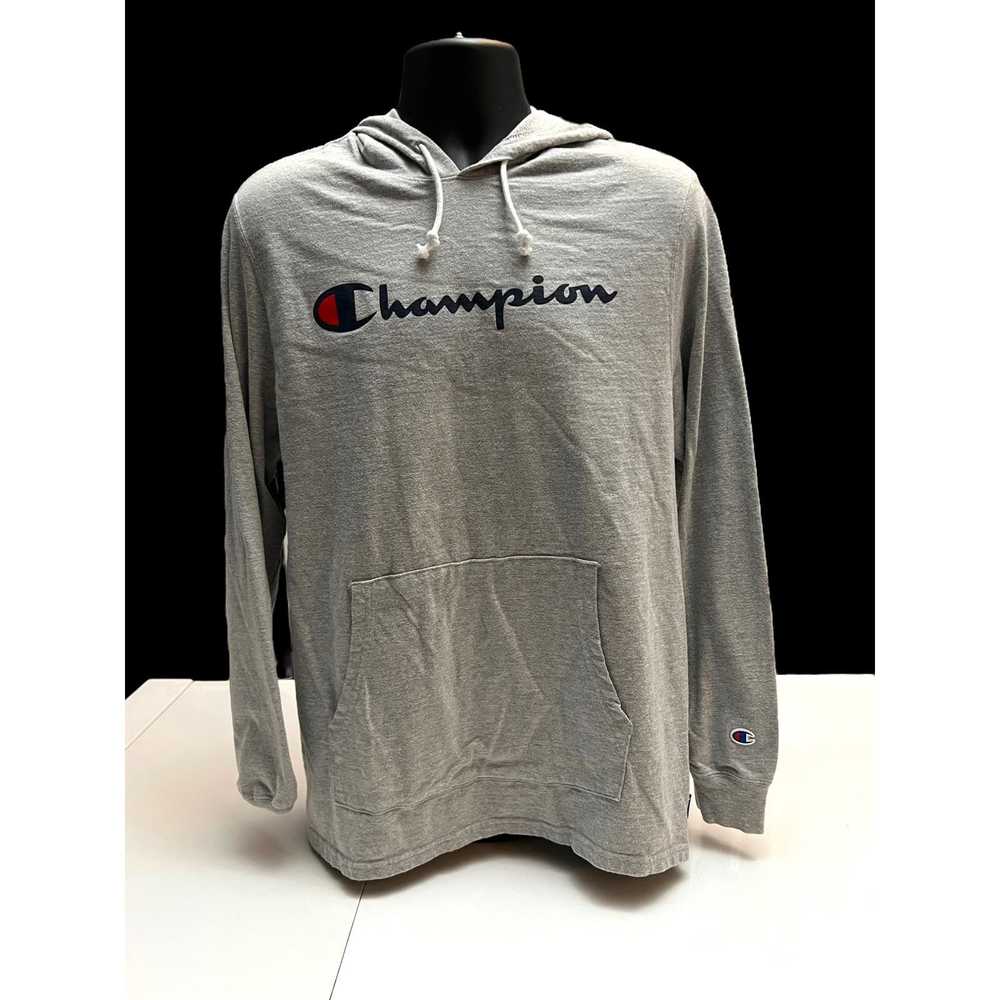 Champion Champion Hoodie Pullover Sweatshirt Gray - image 1