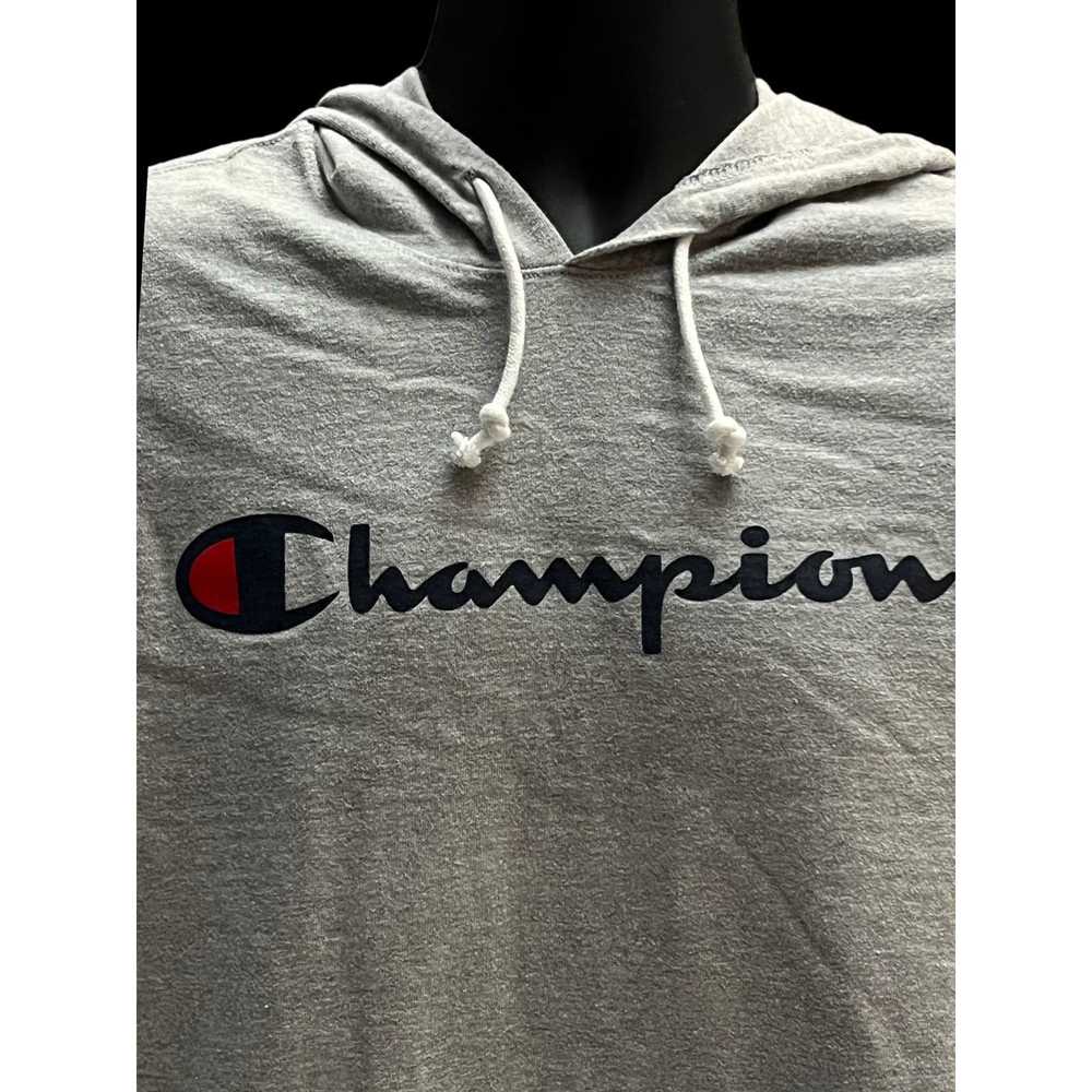 Champion Champion Hoodie Pullover Sweatshirt Gray - image 3