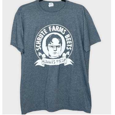 Gildan Schrute Farms Beets gray heather graphic t… - image 1