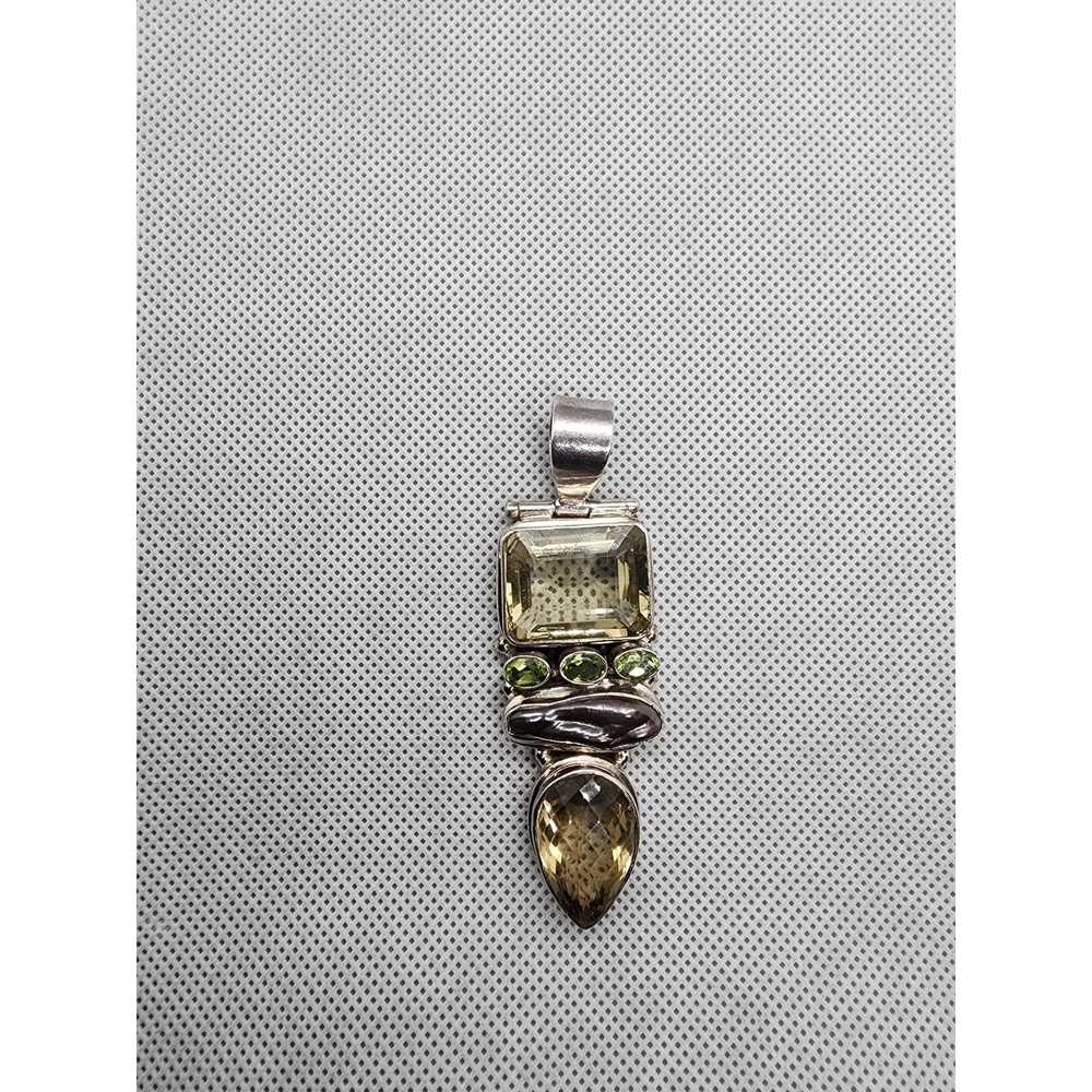 & Other Stories .925 Sterling silver Peridot & Bl… - image 1