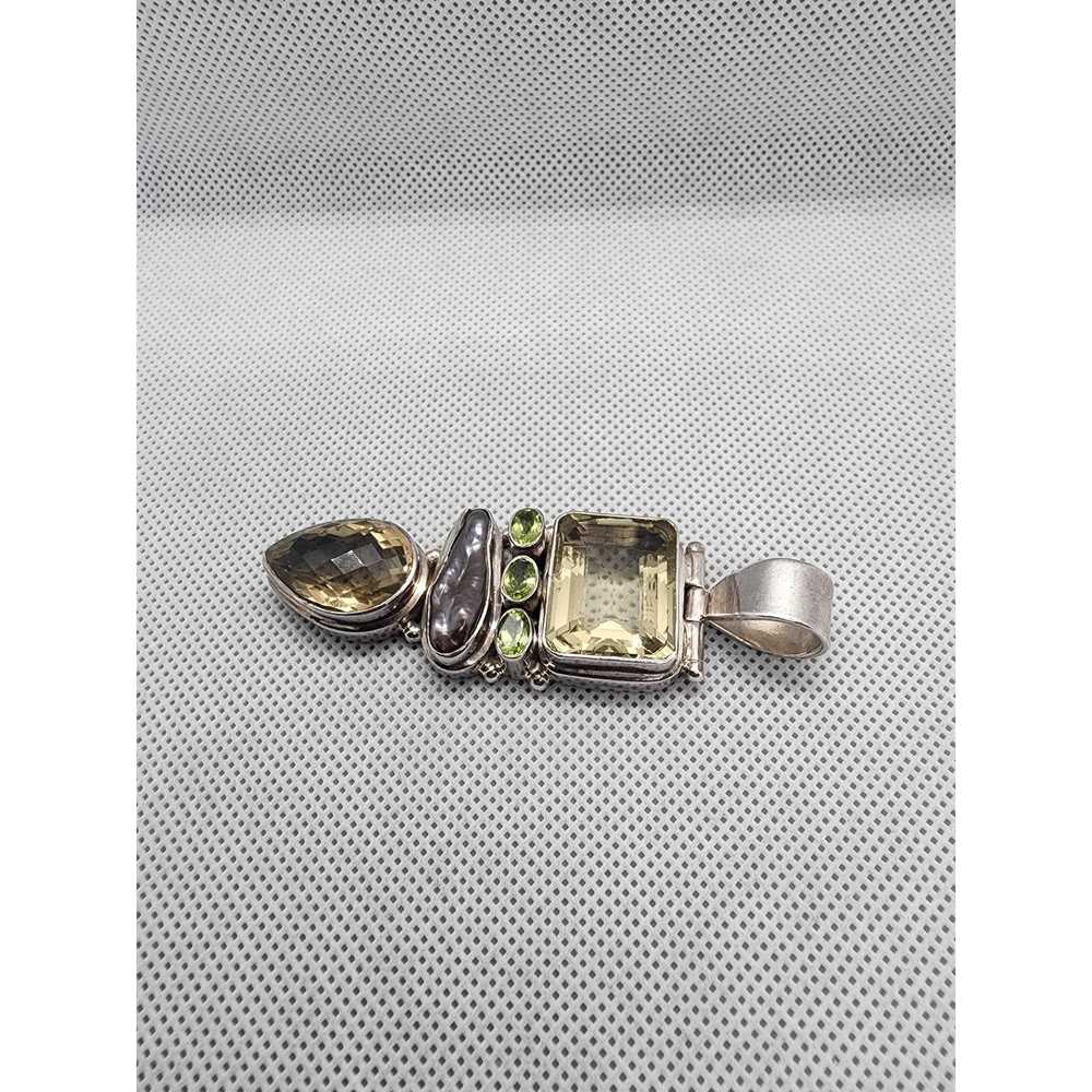 & Other Stories .925 Sterling silver Peridot & Bl… - image 4