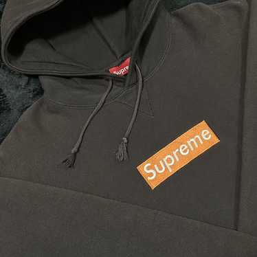 Supreme 1997 Orange on Brown box logo hoodie - image 1