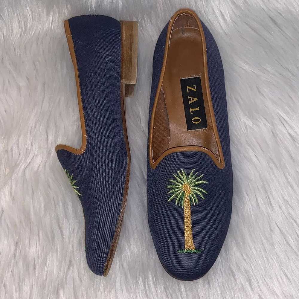 ZALO Palm Tree Embroidered Flats Slip On Loafers … - image 5