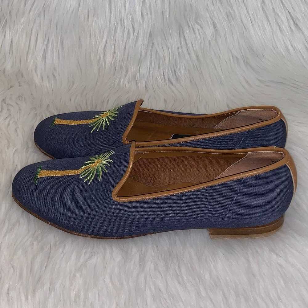 ZALO Palm Tree Embroidered Flats Slip On Loafers … - image 6