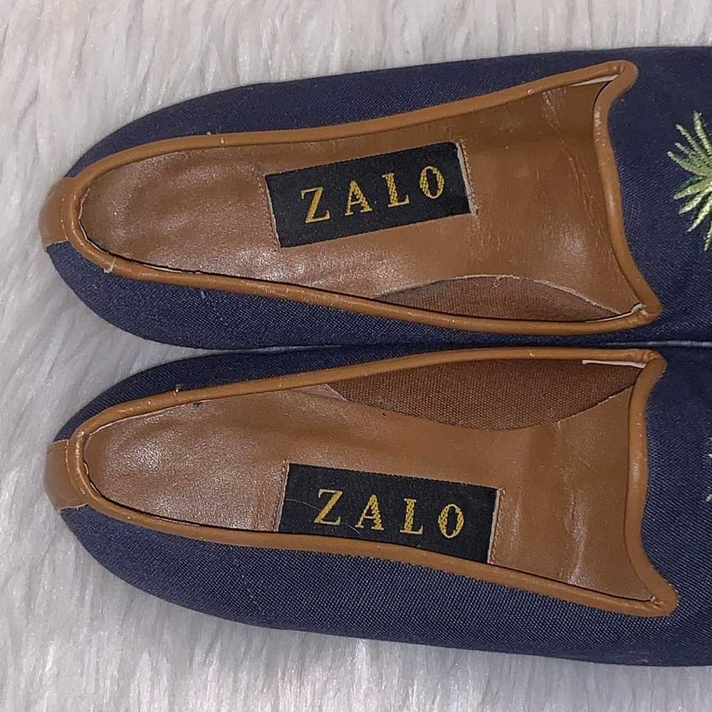 ZALO Palm Tree Embroidered Flats Slip On Loafers … - image 8