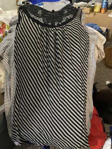 Rue 21 Rue21 M Black and White Striped Top