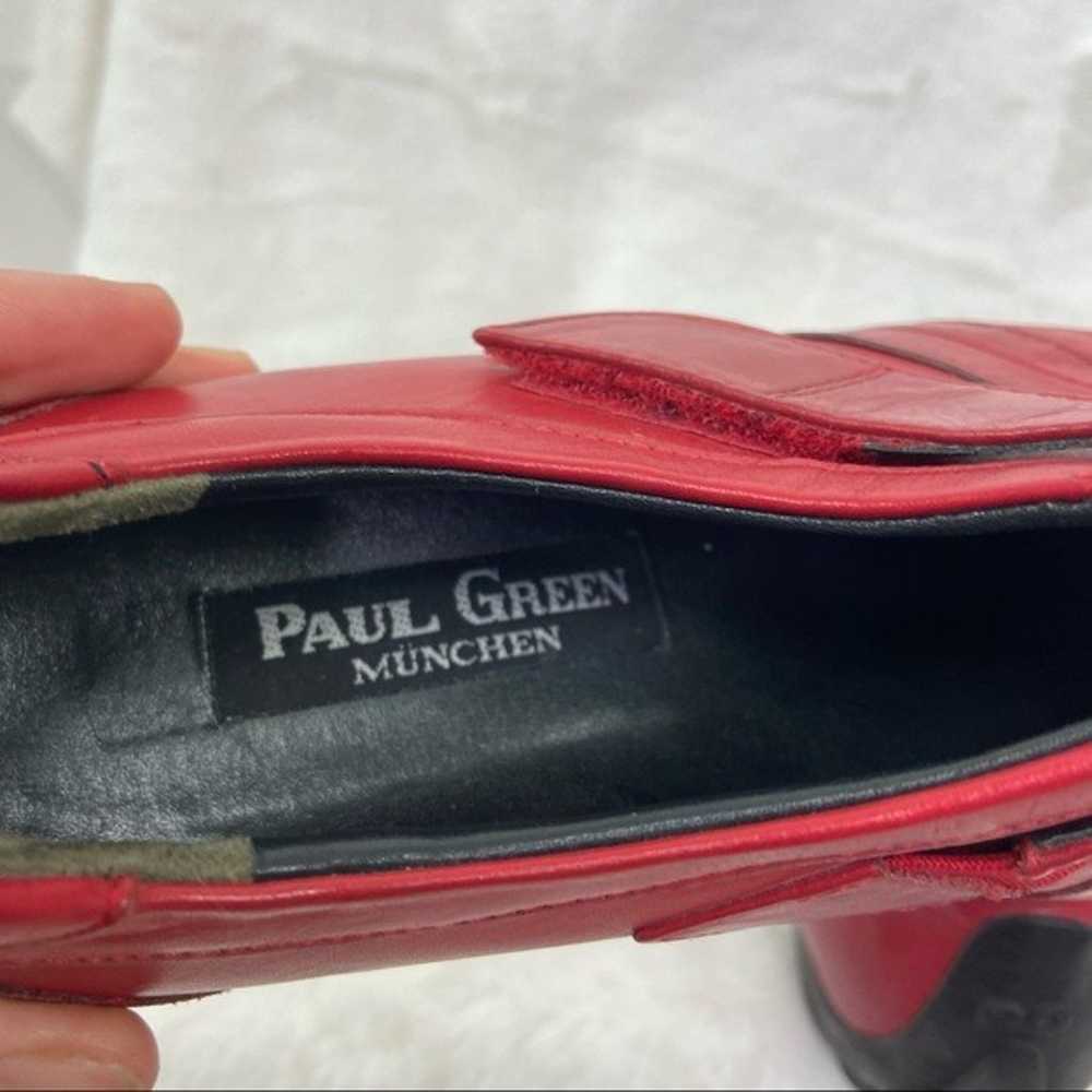 Paul Green Munchen red leather shoe. Siz - image 7